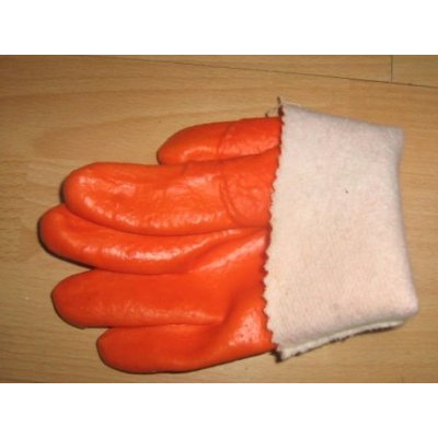 Acid and Alkali resistant Heavy Duty, Cleaning, Agriculture PVC Cotton Coated Work Glove