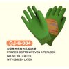 Seamless knitted liner Green Cotton L, XL, XXL latex Coated Work Glove