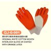 Ladies and mens winter warm Acrylic yarn Cotton latex Coated Work Glove