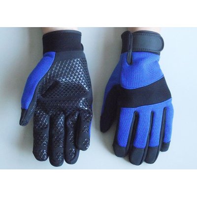 Non slip padded Synthietic leather palm safty protective Mechanic Work Gloves