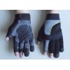 Fingerless synthetic leather Palm anti - vibration safty Protection Mechanic Work Gloves