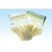 Natural latex non sterile hospital medical Disposable Work Gloves