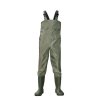 High Chest PVC boot Breathable Fishing Wader with waist belt, felt sole
