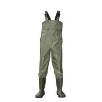 High Chest PVC boot Breathable Fishing Wader with waist belt, felt sole