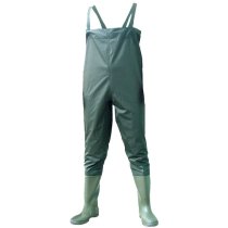 Waterproof bootfoot PVC Chest Breathable Fishing Wader with waist belt