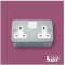 2 Gang Socket Outlet 13A (M Range)