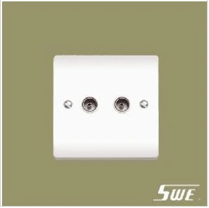 2 Gang TV Socket (V Range)