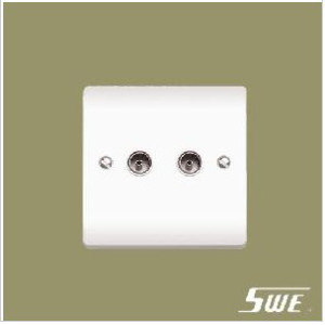 2 Gang TV Socket (V Range)