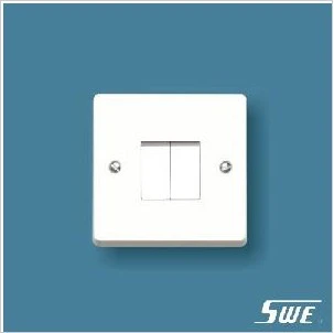 2 Gang Plate Switch 10AX 250V (W Range)
