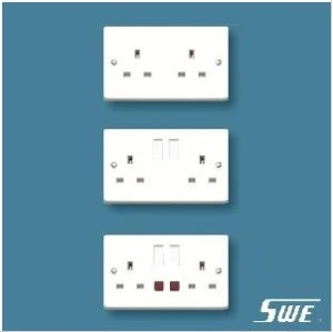 2 Gang Socket Outlet 13A (W Range)