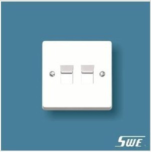 2 Gang Telephone Socket (W Range)