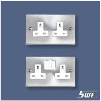 2 Gang Socket Outlet 13A (T Range)