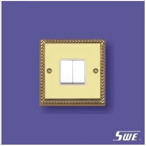 2 Gang Plate Switch 10ax 250V (TA Range)