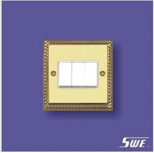 3 Gang Plate Switch 10ax 250V (TA Range)