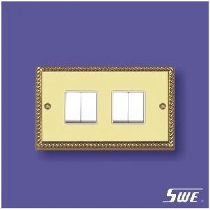 4 Gang Plate Switch 10ax 250V (TA Range)