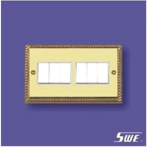 6 Gang Plate Switch 10ax 250V (TA Range)
