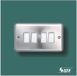 4 Gang Plate Switch 10A 250V (THV Range)