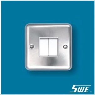 2 Gang Plate Switch 10AX 250V (THW Range)