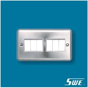 6 Gang Plate Switch 10AX 250V (THW Range)