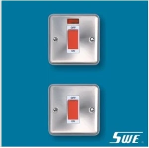 1 Gang Heavy Load Switch 3*3 45A DP (THW Range)