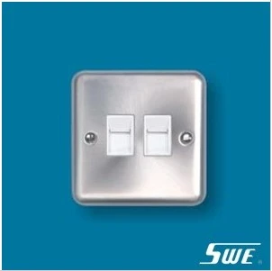2 Gang Telephone Socket  (THW Range)