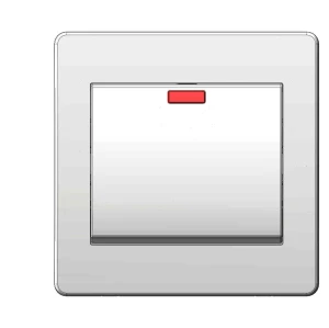 1 Gang 2way  Plate Switch 10AX 250V (W Range)