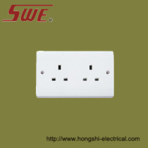 2 Gang Socket Outlet 13A Unswitched