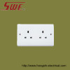 2 Gang Socket Outlet 13A Unswitched