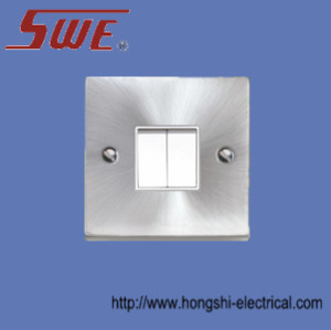 2 Gang Plate Switch 10A 250V