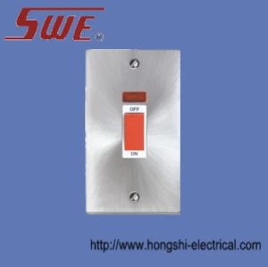 Heavy Load Switch With Neon 3*6 45A DP