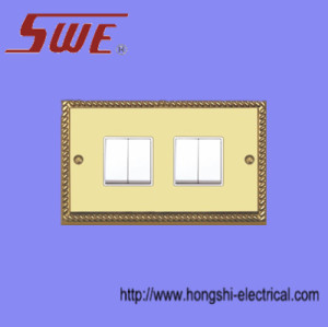 4 Gang Plate Switch 10A 250V