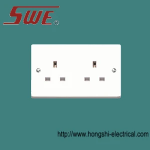 2 Gang Socket Outlet 13A Unswitched