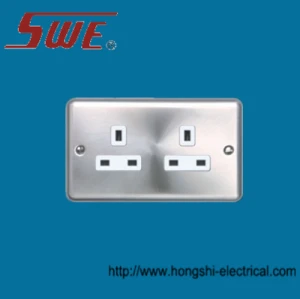 2 Gang Socket Outlet 13A