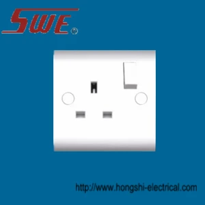 1 gang socket outlet 13A switched