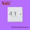 2 Gang Plate Switch 10AX 250V