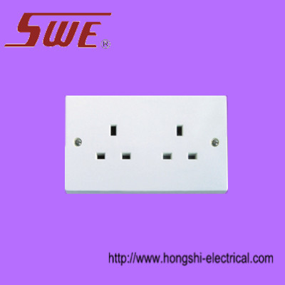2 Gang Socket Outlet 13A