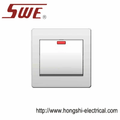 1 Gang Plate Switch 10AX 250V With neon big button