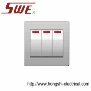 1 Gang Plate Switch 10AX 250V With neon big button