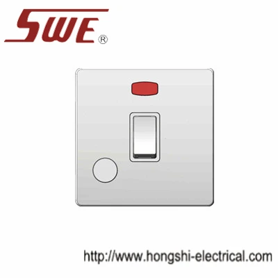1 gang flush switches 20A DP with neon