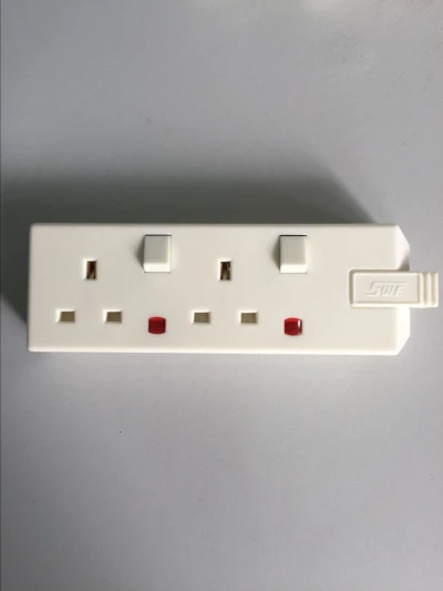 2-G SW trailing socket+neon white/black