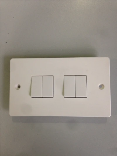 4 Gang Plate Switch 10AX 250V