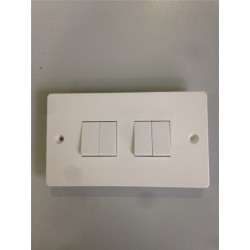 4 Gang Plate Switch 10AX 250V