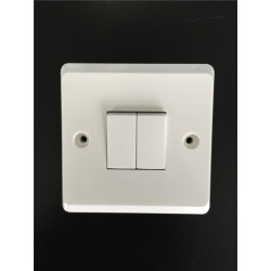 2 Gang Plate Switch 10AX 250V
