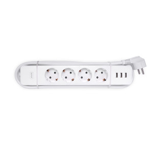 EU Standard WIFI Remote Control Smart Power Strip with USB Timer Function