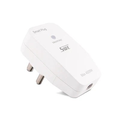 16A Indian Standard Wifi Smart Plug with Power Metering Function Remote Control by Tuya App