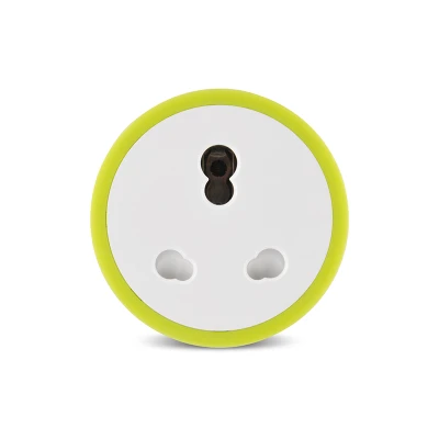 16A India Standard Smart Socket with Power Metering Function Smart Plug Wifi Remote Control