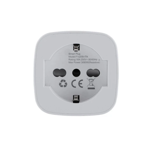 Italian Standard 16A Wifi Smart Plug Power Metering/Timmer Function Electrical Socket for Household Appliances