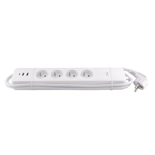 French Standard WIFI Smart Power Strip Extension Socket with USB-C Fast Charging