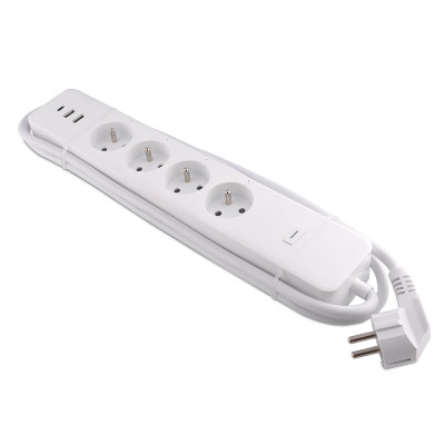 French Standard WIFI Smart Power Strip Extension Socket with Type-C Fast Charging