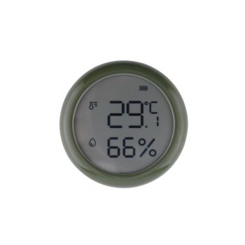 Smart/Ordinary Temperature And Humidity Sensor with Screen Zigbee/BLE MESH/Matter over Thread-Green